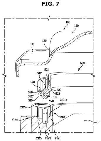 Samsung Patents a Seal That Keeps Hot Air from Leaking in Washer-Dryers patent drawing, sheet 7