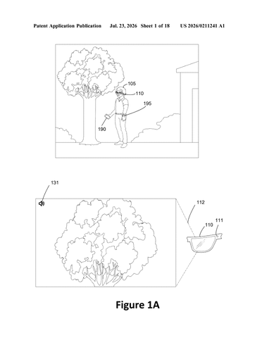 Livestreaming Glasses Patent Adds Smart Capture Controls patent drawing, sheet 1