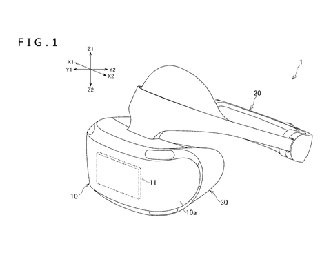 Sony Patents a Flexible VR Headset Seal That Eases Facial Contact Pressure patent drawing, sheet 1