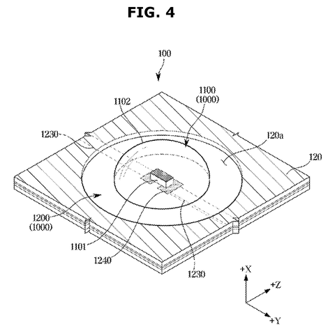 Samsung Patents an Asymmetric LED Mounting System for TV Backlights patent drawing, sheet 4