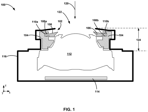Google Patents a Variable Aperture That Controls Light in Phone Cameras patent drawing, sheet 1