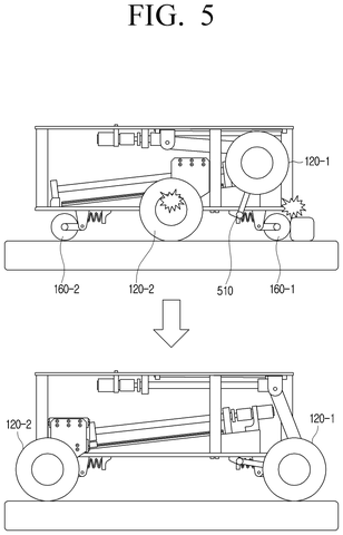 Samsung Patent Covers Robots That Switch Drive Modes Without Losing Speed patent drawing, sheet 5