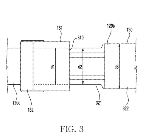 Samsung Patents a Wristband Where the Screen Wraps All the Way to the Clasp patent drawing, sheet 5