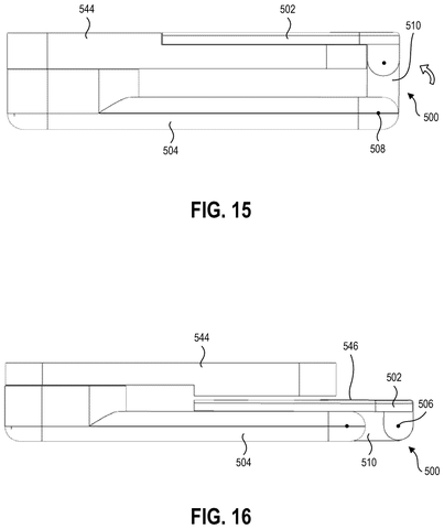 Microsoft Patents a Two-Position Hinge That Locks at Specific Angles patent drawing, sheet 7