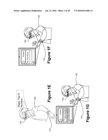 Meta Patent Sends AI Responses From Smart Glasses Directly to Your Wrist patent drawing, sheet 2