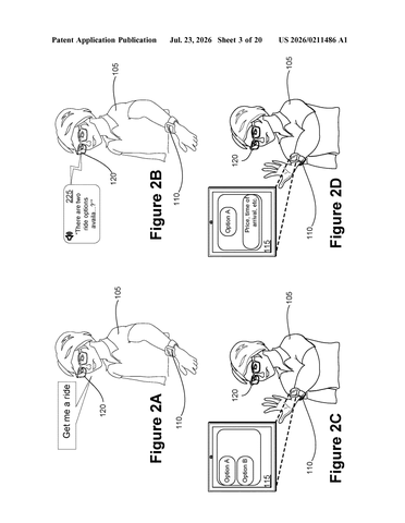 Meta Patent Sends AI Responses From Smart Glasses Directly to Your Wrist patent drawing, sheet 3