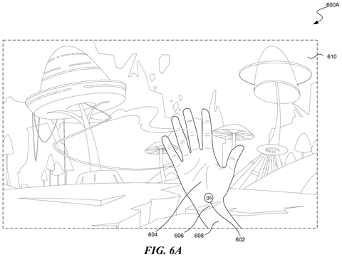 Meta Patents Virtual Buttons That Live on Your Wrist in AR patent drawing, sheet 8
