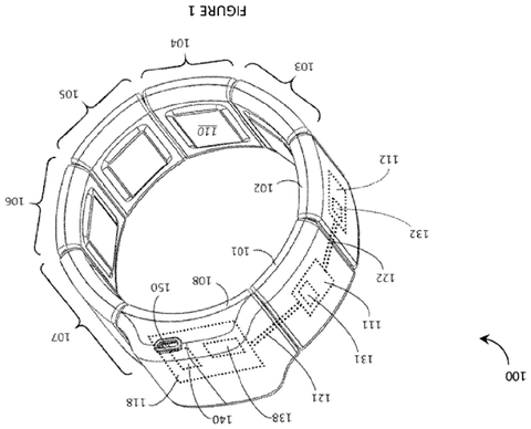 Meta Patent Uses Wrist Muscle Signals to Navigate Menus Without Touching Screens patent drawing, sheet 1