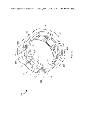 Meta Patent Uses Wrist Muscle Signals to Navigate Menus Without Touching Screens patent drawing, sheet 1