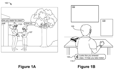 Meta Patent Reveals AI Glasses and Smartwatch Working Together to Complete Tasks patent drawing, sheet 1