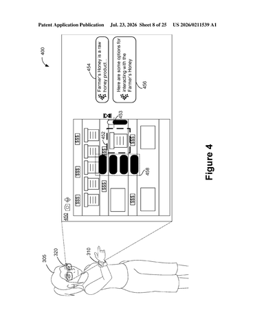 Meta Patent Reveals AI Glasses and Smartwatch Working Together to Complete Tasks patent drawing, sheet 8