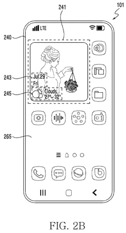 Samsung Patents Widgets That Rearrange Themselves When You Resize Them patent drawing, sheet 3