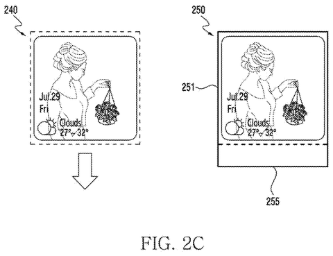 Samsung Patents Widgets That Rearrange Themselves When You Resize Them patent drawing, sheet 4