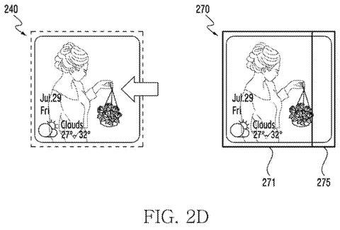 Samsung Patents Widgets That Rearrange Themselves When You Resize Them patent drawing, sheet 5