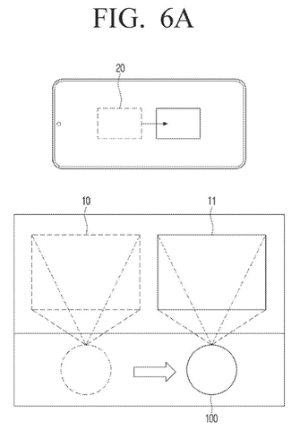 Samsung Patents a Projector That Repositions Itself Based on Your Phone patent drawing, sheet 7