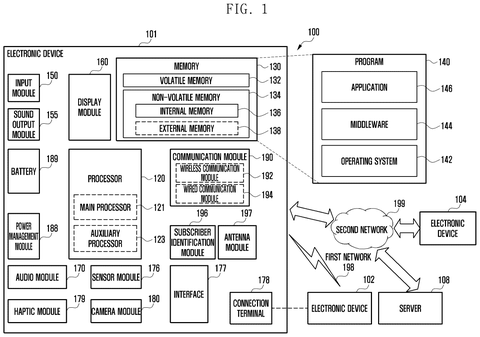 Samsung Patents Screenshots That Automatically Remove the Voice Assistant Overlay patent drawing, sheet 1