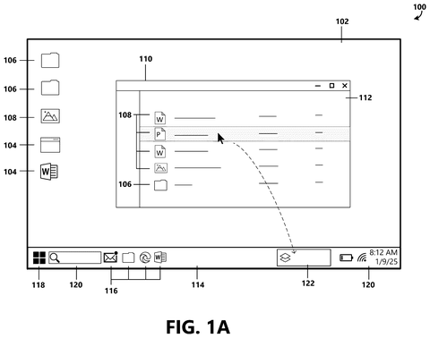 Microsoft Patents a Persistent Clipboard That Recommends What to Do With Your Copied Content patent drawing, sheet 1