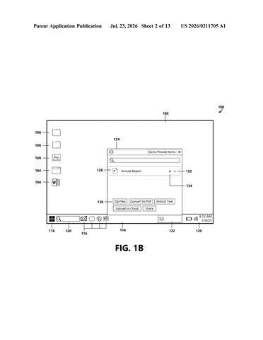Microsoft Patents a Persistent Clipboard That Recommends What to Do With Your Copied Content patent drawing, sheet 2