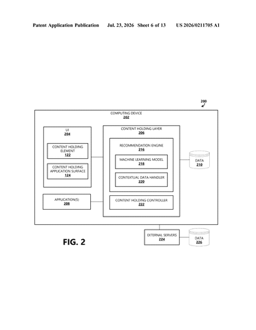 Microsoft Patents a Persistent Clipboard That Recommends What to Do With Your Copied Content patent drawing, sheet 6