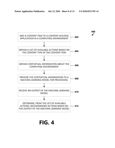 Microsoft Patents a Persistent Clipboard That Recommends What to Do With Your Copied Content patent drawing, sheet 8