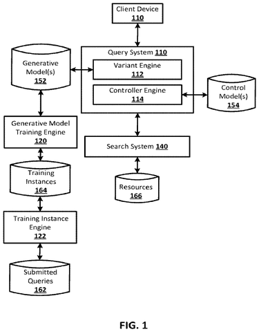 A New Patent Rewrites Your Search Query Before Looking Anything Up patent drawing, sheet 1