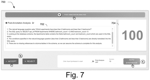 Adobe Patents a System That Teaches Itself to Turn Plain English Into Database Commands patent drawing, sheet 7