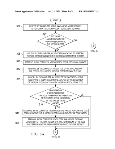 IBM Patent: AI Assistant Actions Are Automatically Screened for Security Threats patent drawing, sheet 3