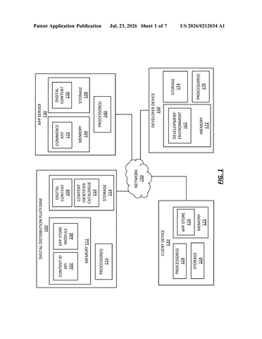Apple Files Patent to Rethink How Digital Content Purchases Are Processed patent drawing, sheet 1