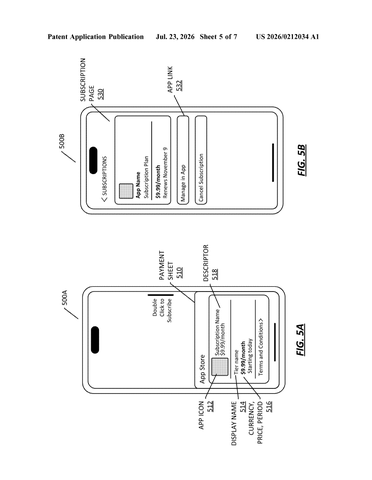 Apple Files Patent to Rethink How Digital Content Purchases Are Processed patent drawing, sheet 5