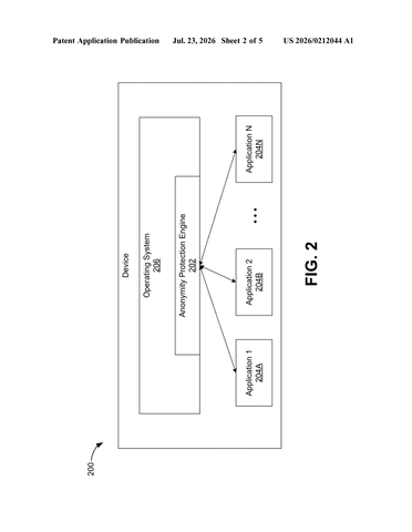 Qualcomm Patents a System to Stop Apps From Revealing Your Identity patent drawing, sheet 2