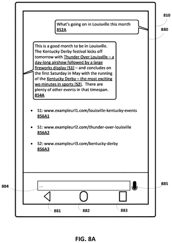Google Patents a System That Automatically Attributes Sources in AI Summaries patent drawing, sheet 8