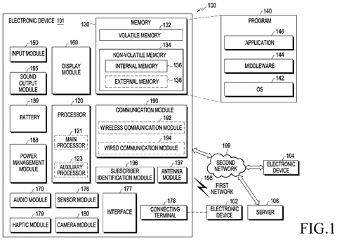 Samsung Patents a System That Stores and Sends Cryptocurrency Without a Separate App patent drawing, sheet 1