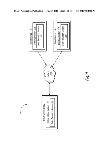Adobe Patents a Tool That Strips Illustrations Down to Fewer Colors patent drawing, sheet 1