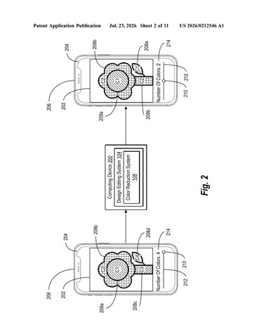 Adobe Patents a Tool That Strips Illustrations Down to Fewer Colors patent drawing, sheet 2