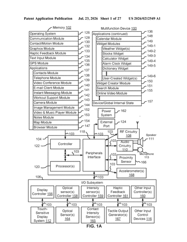Apple Patents a Built-In Vocal Volume Slider for Music Playback patent drawing, sheet 1