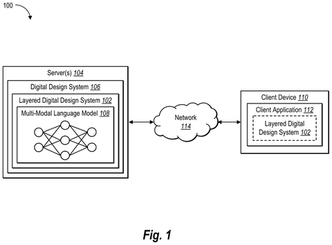 From Flat to Layered: Adobe Patent Automates Design File Creation patent drawing, sheet 1