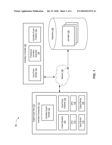 Nvidia Patents Technology That Makes Digital Characters Move and React Smoothly in Real Time patent drawing, sheet 1