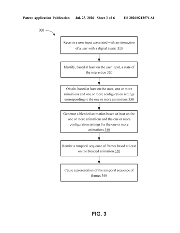 Nvidia Patents Technology That Makes Digital Characters Move and React Smoothly in Real Time patent drawing, sheet 3
