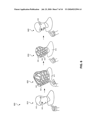 Apple Patent Addresses Mismatched Lighting Issues in Combined 3D Avatar Representations patent drawing, sheet 7