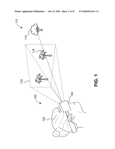 Qualcomm Patents Technology That Predicts Head Movement to Display Virtual Images Sooner patent drawing, sheet 1