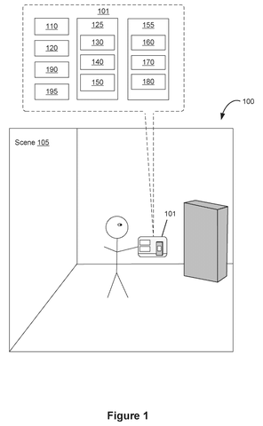 AR Patent Lets Real People Break Through Virtual Content patent drawing, sheet 1