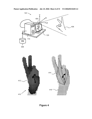 AR Patent Lets Real People Break Through Virtual Content patent drawing, sheet 4