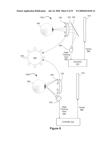 AR Patent Lets Real People Break Through Virtual Content patent drawing, sheet 5