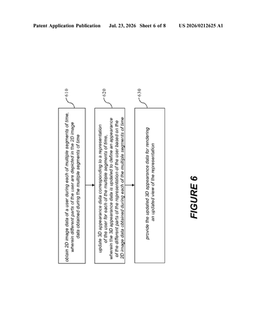 A New Patent Builds Your 3D Avatar Gradually Through Camera Scans patent drawing, sheet 6