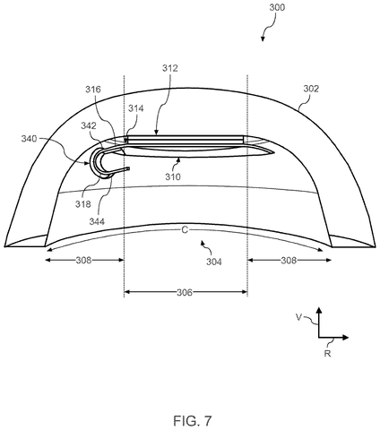 Google Files Patent for a Round Display That Wraps Pixels Around Its Own Edge patent drawing, sheet 7