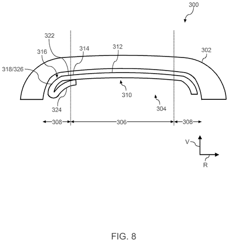 Google Files Patent for a Round Display That Wraps Pixels Around Its Own Edge patent drawing, sheet 8