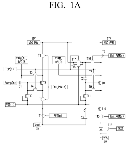 Samsung Patents Display Technology That Dims Each Dot Precisely by Cutting Its Power at Exact Moments patent drawing, sheet 1