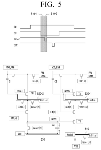 Samsung Patents Display Technology That Dims Each Dot Precisely by Cutting Its Power at Exact Moments patent drawing, sheet 7