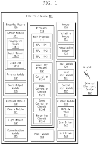 Samsung Display Patent Lets Under-Screen Cameras Get Clearer Pixels patent drawing, sheet 1
