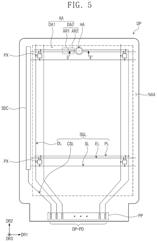 Samsung Display Patent Lets Under-Screen Cameras Get Clearer Pixels patent drawing, sheet 5